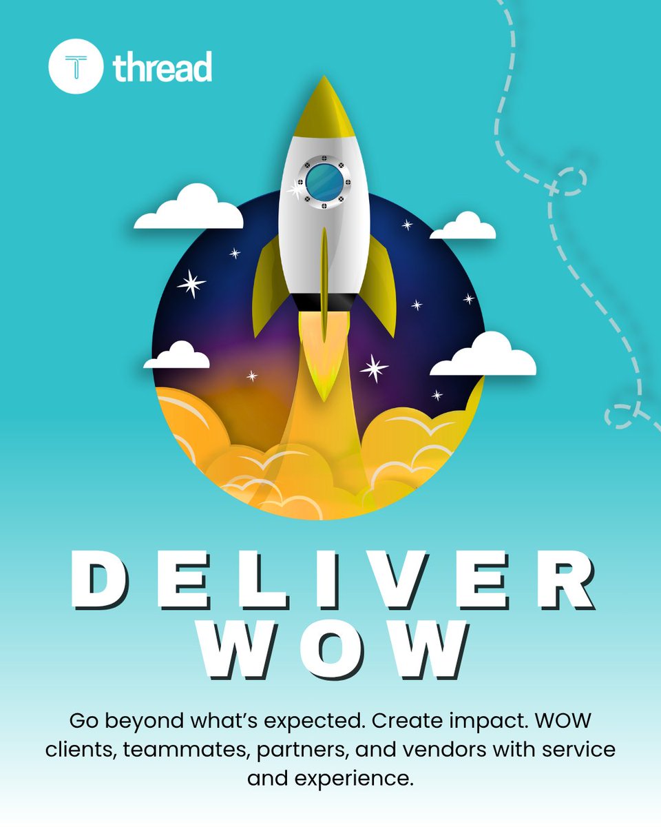 ThreadHCM's tweet image. Delivering WOW means finding ways to make the ordinary extraordinary. 💚
It’s the care behind every email, meeting, and milestone — the details that make all the difference.
#DeliverWow #ThreadHCM #PeopleFirst #CoreValues