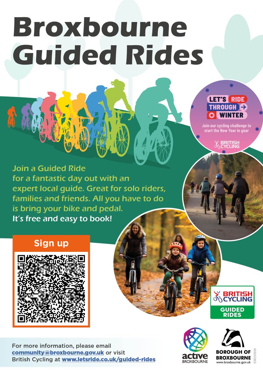 Join a Guided Ride in the borough 🚴

It's a fantastic day out and perfect for solo riders or groups, including families and friends.

Learn more and book your next ride here: ow.ly/PKH050X4MoJ