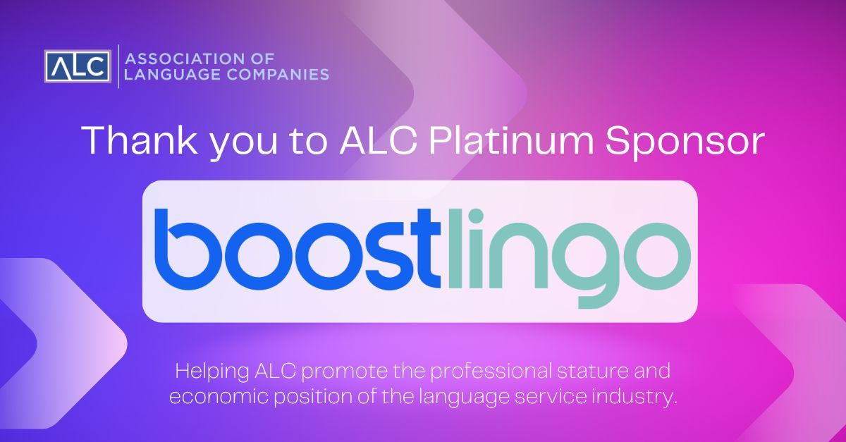 ALC_US's tweet image. Our sponsors are vital partners in creating the community that makes ALC special!
🌟 Today, we extend our gratitude to platinum sponsor, @Boostlingo! 🌟