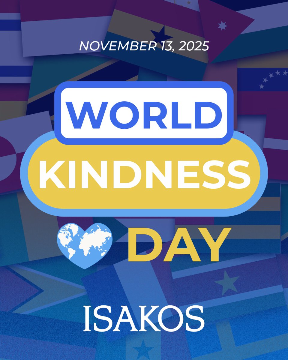 ISAKOS's tweet image. Happy #WorldKindnessDay from #ISAKOS! A little kindness goes a long way — kindness is a powerful choice we can make every day — #BeKind 💙🌍