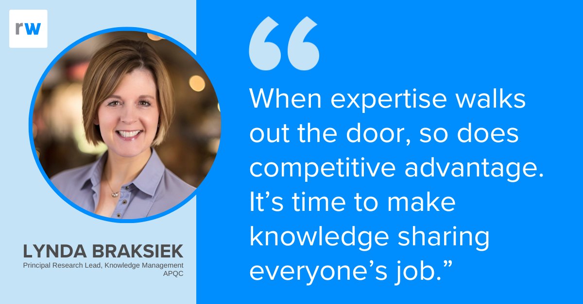 When seasoned team members leave, does their know-how go with them? Reworked Contributor Lynda Braksiek shows how companies can lock down critical knowledge before it walks out the door and turn it into a competitive advantage.

ow.ly/yXVO50XqUNO

#KnowledgeManagement