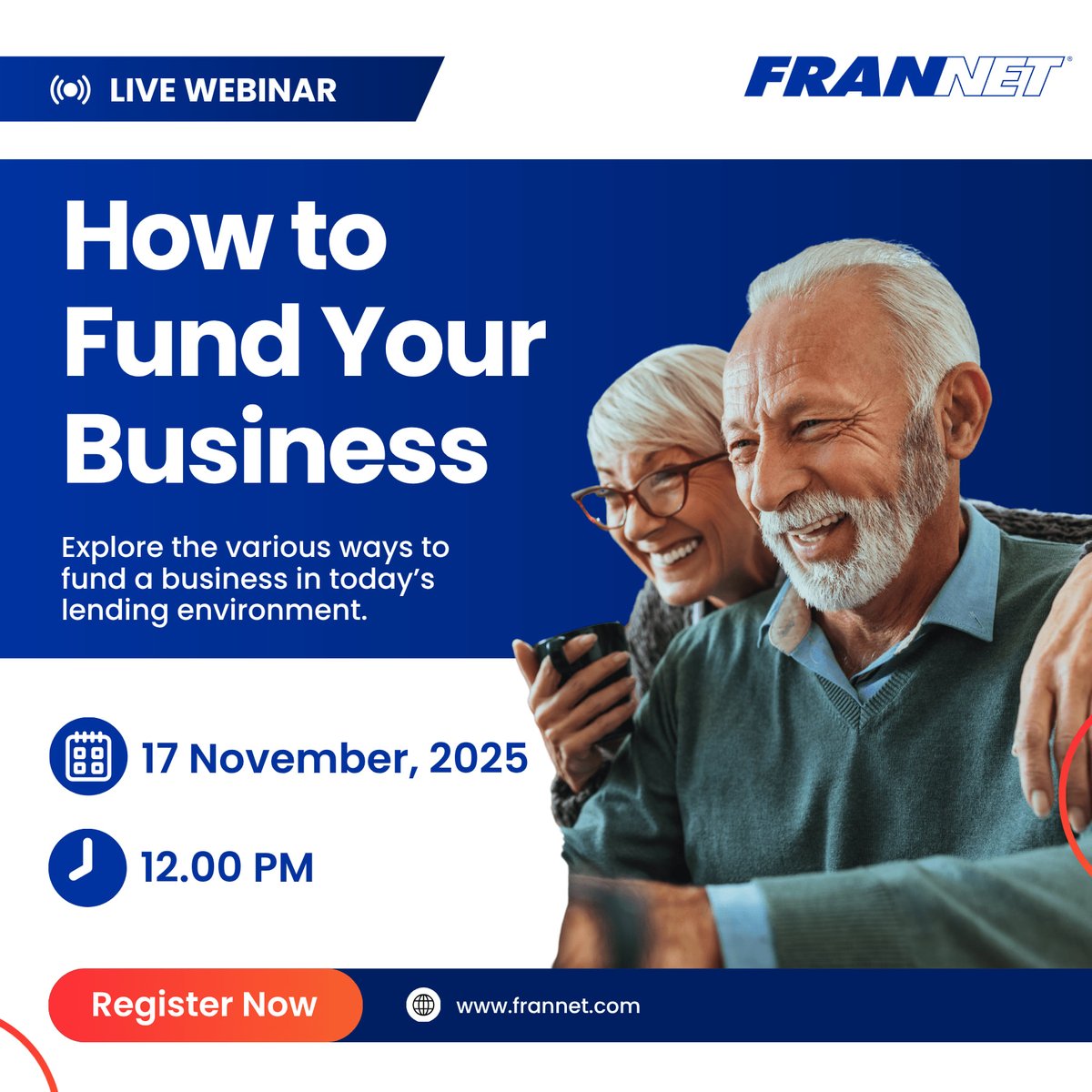 FranNetHouston's tweet image. Dreaming of starting your own business or buying into a franchise? Join us for a 30-minute webinar to discover funding solutions designed for entrepreneurs like you. 

Save Your Spot Today!
us06web.zoom.us/webinar/regist…