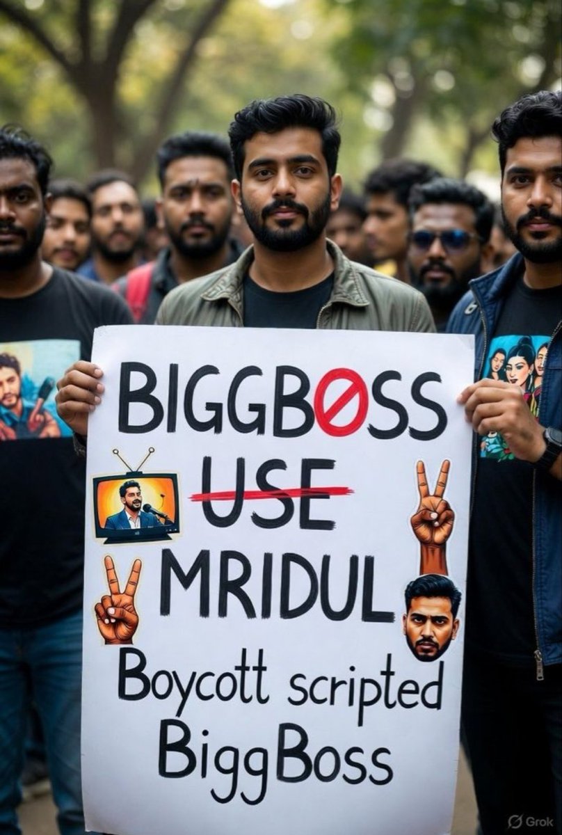 aditii_hehe's tweet photo. Mridul fans 1000 Retweet for Mridul bhai ♥️

"NO MRIDUL NO BIGGBOSS"

BIGGBOSS USE MRIDUL

#ScriptedBiggBoss #MridulTiwari #BigBoss19 #MridulTiwari #MridulTiwari https://t.co/mqFdohAir8