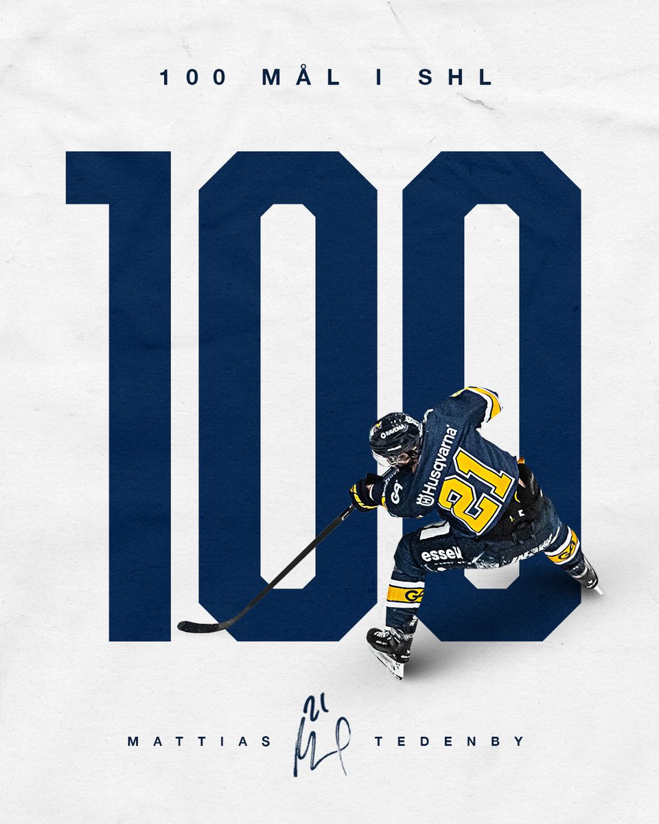 Mattias Tedenbys 1–0 betydde mål #100 i SHL för "Teden" 👏

#HV71