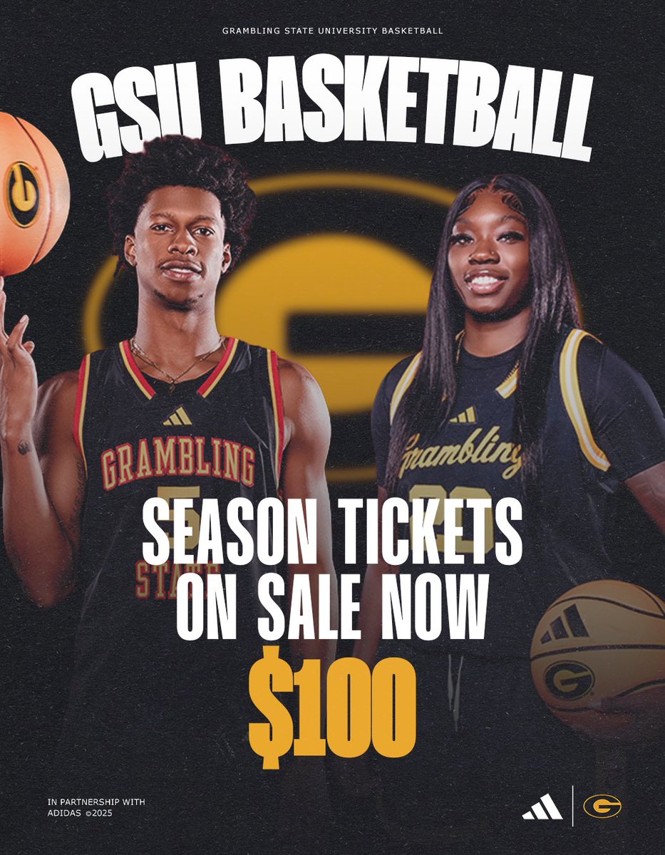 TIGER HOOPS ARE BACK 🔥🏀

Secure your season tickets now and rep the G all season long! 
🎟️🐅
#ThisIsTheG | #GramFam

🎫 am.ticketmaster.com/grambling/buy/…