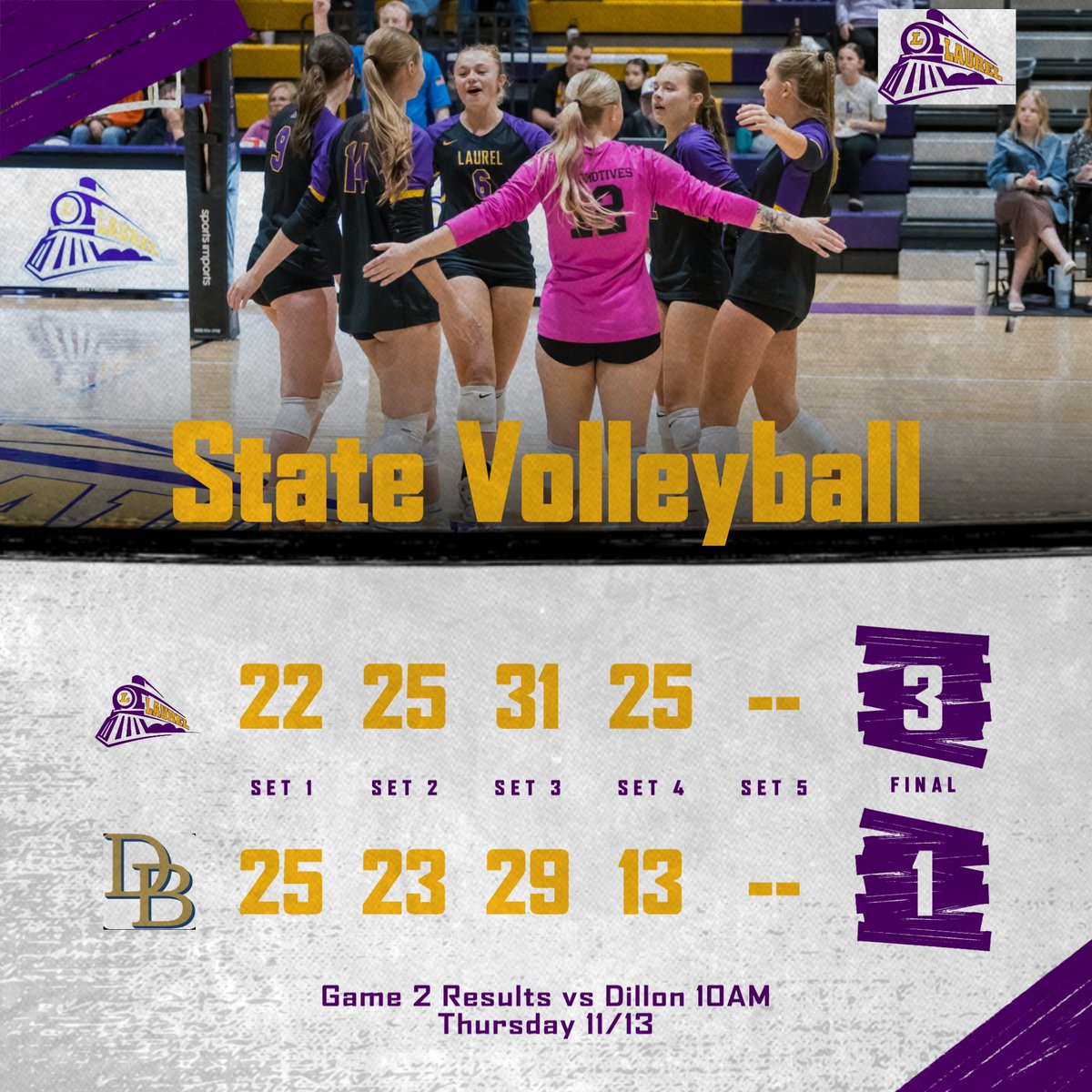 Locomotives advance and will play at 2pm vs Polson. Go Locomotives! #lpsactivities