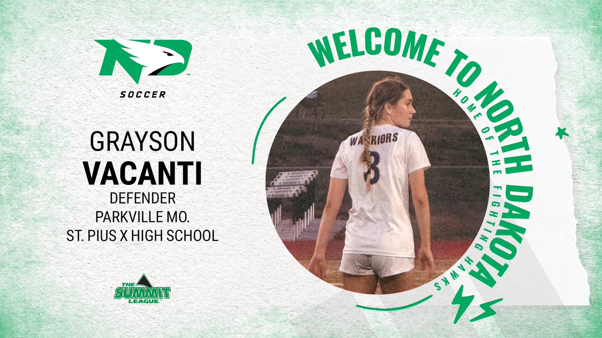UNDsoccer's tweet photo. 𝐬𝐢𝐠𝐧𝐞𝐝. 𝐬𝐞𝐚𝐥𝐞𝐝. 𝐝𝐞𝐥𝐢𝐯𝐞𝐫𝐞𝐝!

Grayson Vacanti is officially a Fighting Hawk! Welcome to @UNDsports

#UNDproud | #LGH https://t.co/VlMSztJLMK
