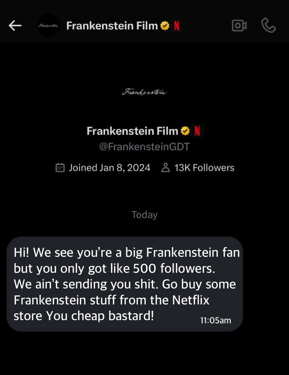 #Frankenstein fans it happened!  😢
