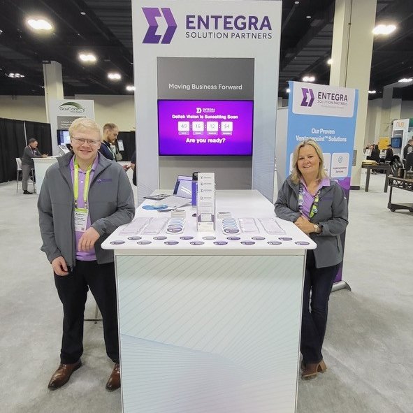 EntegraERP's tweet image. Thank you @Deltek users for helping us make another #DeltekProjectCon successful! We at Entegra were thrilled to host you at our booth and in our learning session. Let us know how we can help improve your Vantagepoint system&apos;s functionality and business operations.