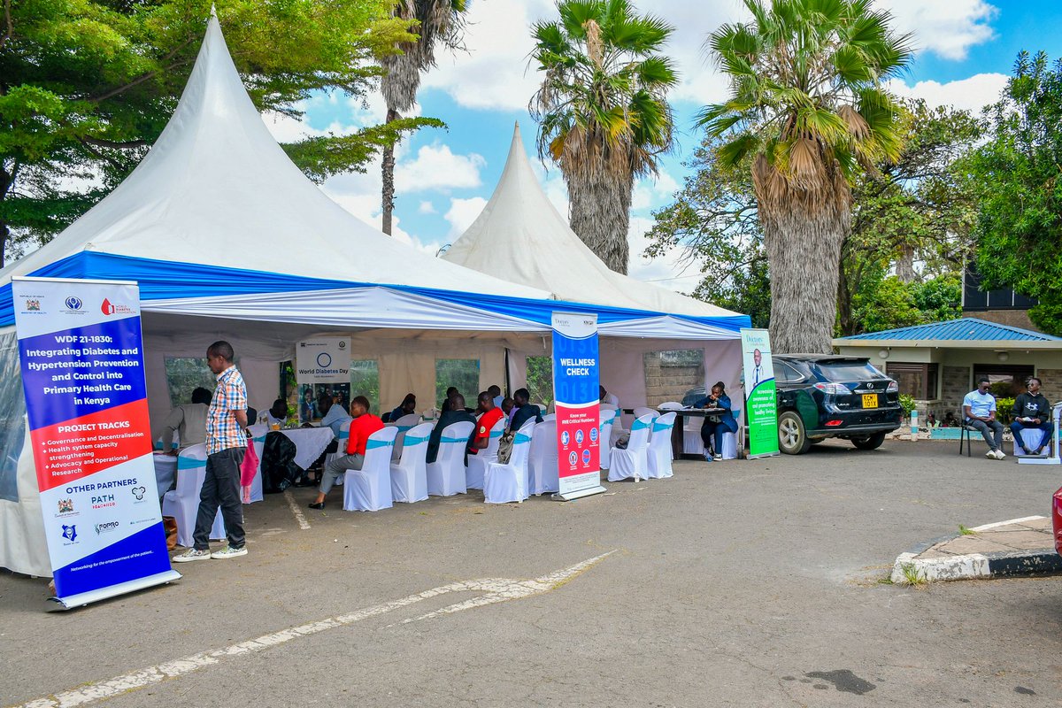 145 staff from the <a href="/MOH_Kenya/">Ministry of Health</a> learned their key wellness numbers (blood sugar, blood pressure, BMI, waist circumference &amp; cholesterol) through screenings by <a href="/Doctors4HL/">Doctors For Healthy Living - Kenya</a> in partnership with the <a href="/MOH_Kenya/">Ministry of Health</a>  and <a href="/DMICentreKenya/">Kenya Diabetes Management & Information Centre</a>
The activity set the pace for #WorldDiabetesDay2025.