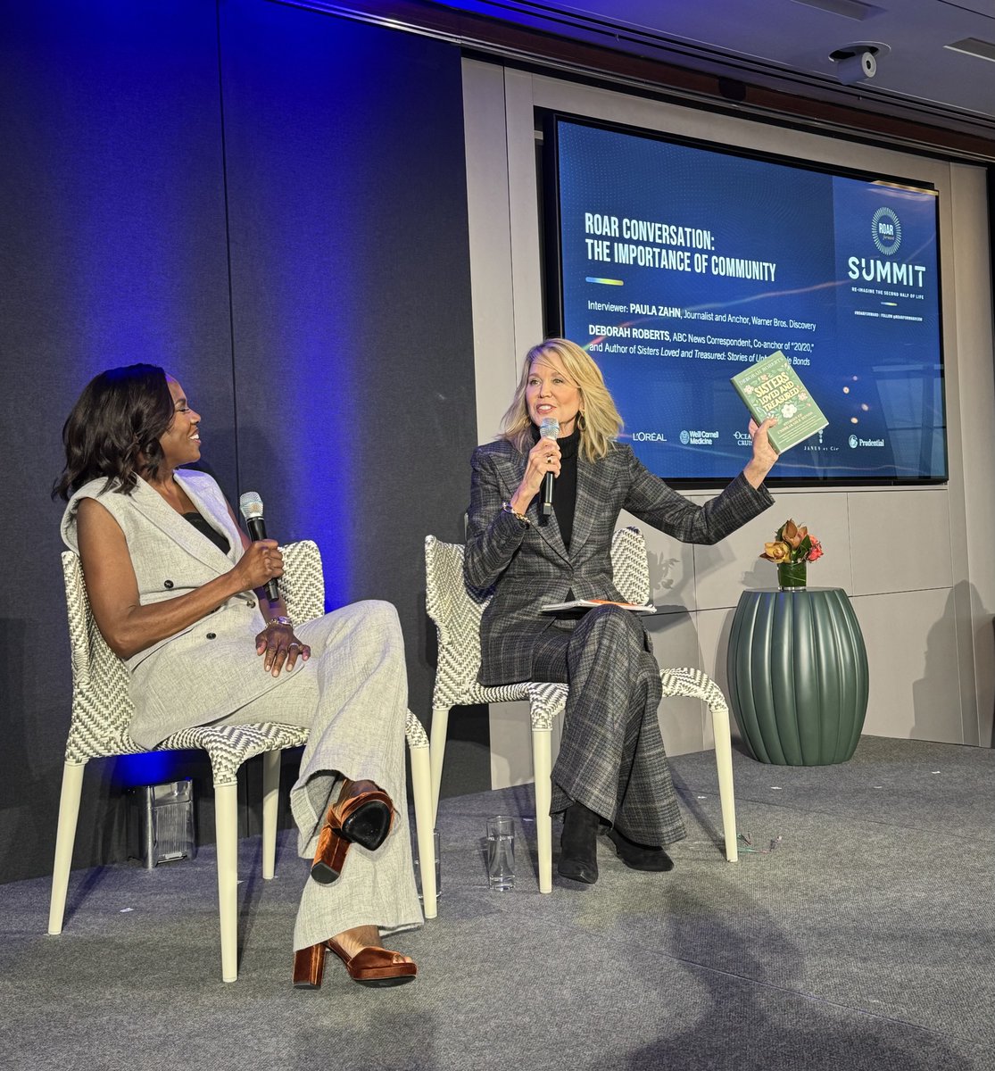 The ROAR summit had panels on longevity medicine, financial well-being, lifelong learning, and conversations between Gayle King &amp; Christie Brinkley, Al Roker &amp; Stephanie Dolgoff, Deborah Roberts &amp; Paula Zahn. The community, fitness at 70, and thriving in the second half of life!