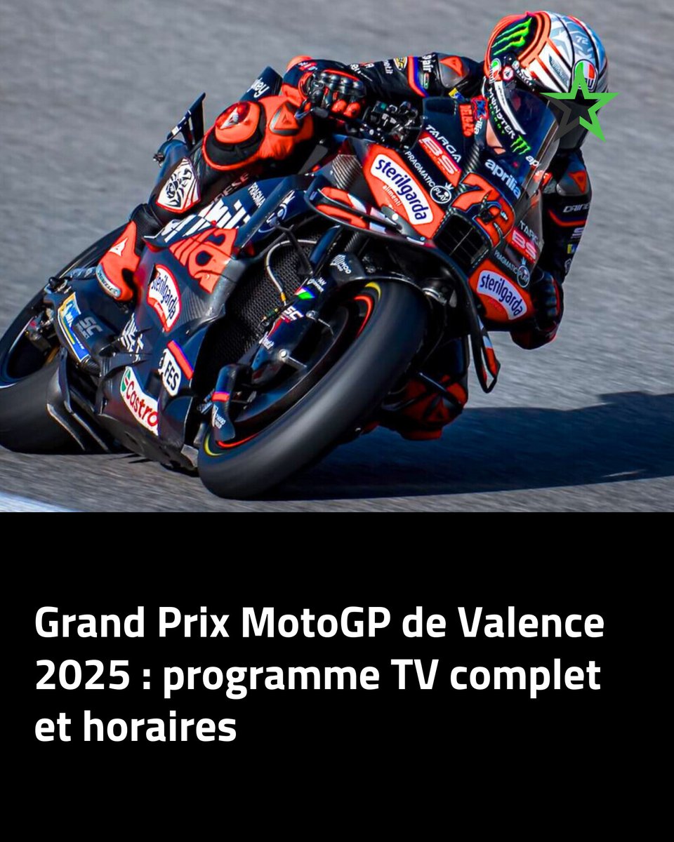 MotoGP Valence 2025 : les moments clés à suivre 📺 👉 l.lesnumeriques.com/MnJ