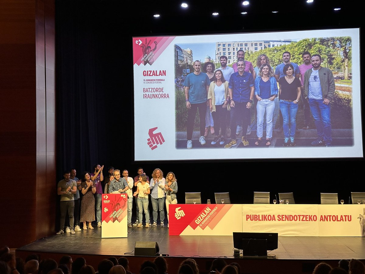 Felicitats al nou equip de la Federació de Serveis Públics de <a href="/ELA_Sindikatua/">ELA Sindikatua</a> . La força de la gent a #EuskalHerria. Posant les persones al centre!!
