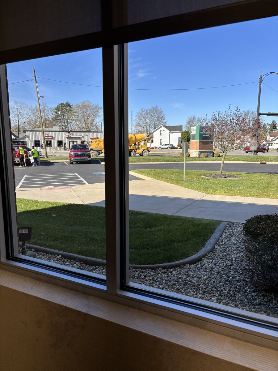 Starting the day at the Citizens National Bank in Defiance to help our sister station up there raise money for their “Christmas For Kids” program!