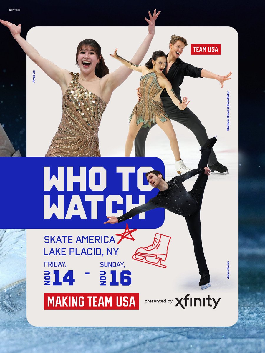 Who's 🌟 at #SkateAmerica.

Team USA athletes to watch on the road to the #WinterOlympics.

🔗 teamusa.com/making-team-usa 

Making Team USA presented by <a href="/Xfinity/">Xfinity</a>. #MTUSA