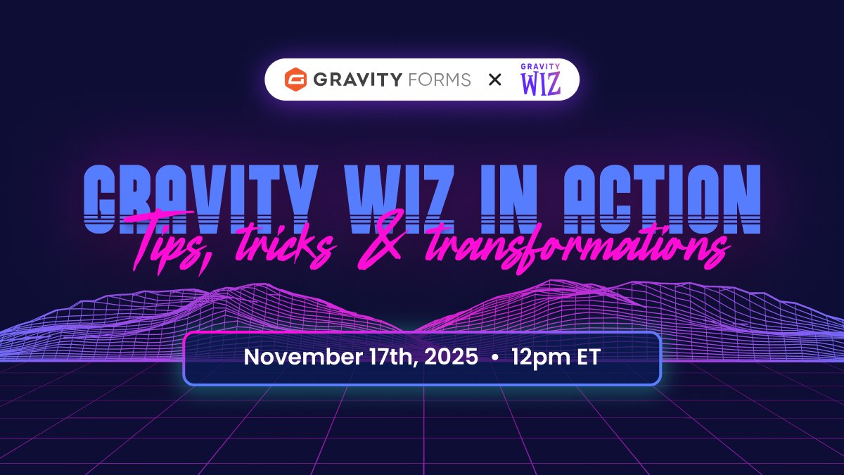 Gravity Wiz + Gravity Forms are conjuring up a 2025 recap and a sneak peek at Black Friday savings. Don’t miss this free webinar!

🗓️ Save your spot:
gravityfor.ms/4i27uPQ