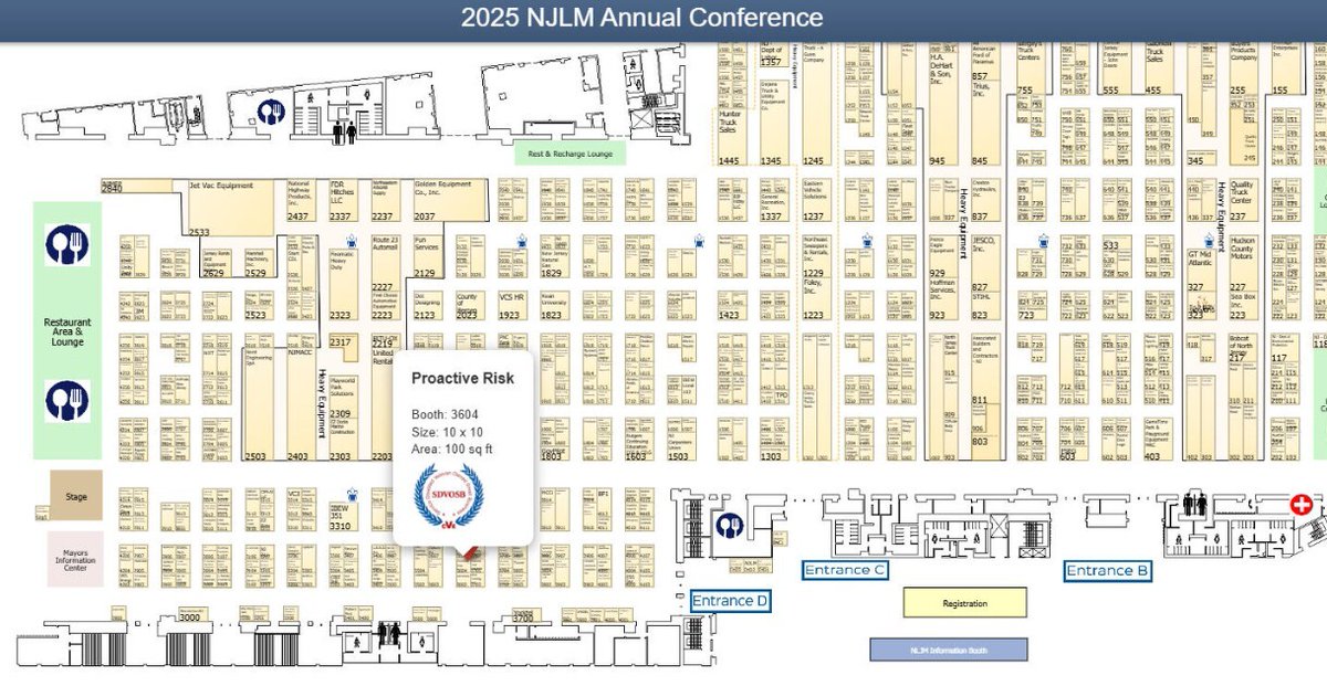 🤝 16,000+ attendees. 700 exhibitors. Countless connections.
Catch PROACTIVERISK at Booth #3604 during NJ League Conference 2025, Nov. 18–20 in Atlantic City.

👉 RSVP &amp; details: hubs.li/Q03S8Z7t0

#NJLM #MunicipalConference #Networking