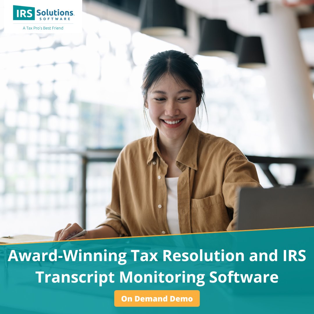 IRSSolutions1's tweet image. 👨‍💼 You deserve a better way to work. 🔎 Discover IRS Solutions, a tax pro&apos;s best friend. ➡️hubs.li/Q03FCybK0

#accounting #taxresolution #irs