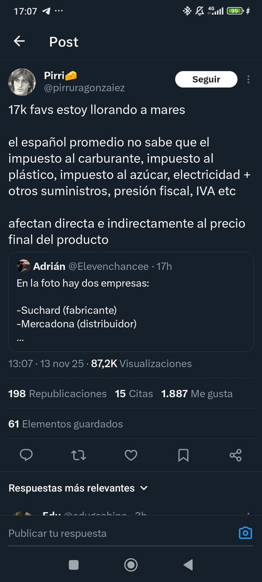 Jorgepern's tweet photo. @RojipardoHN @VEnfuresido El PP es el mismo socialismo que el PSOE, como Rajoy continuando a ZP, pero viene bien como hombre de paja para señalar un supuesto liberalismo, cuando el liberalismo es intervenir poco, mientras que los precios se encarecen porque hay demasiada regulación.https://t.co/qi1bzl4sMn https://t.co/FnIesf1bUx