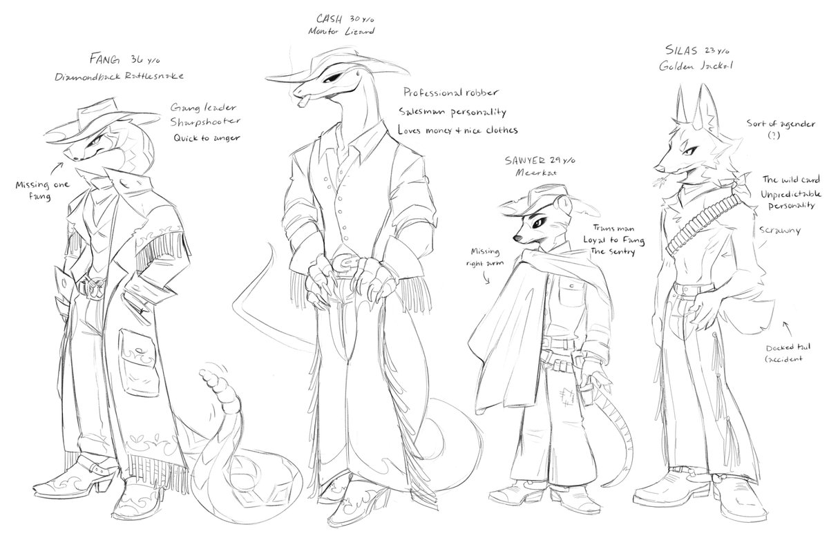 WIP of some cowboys✨🐴