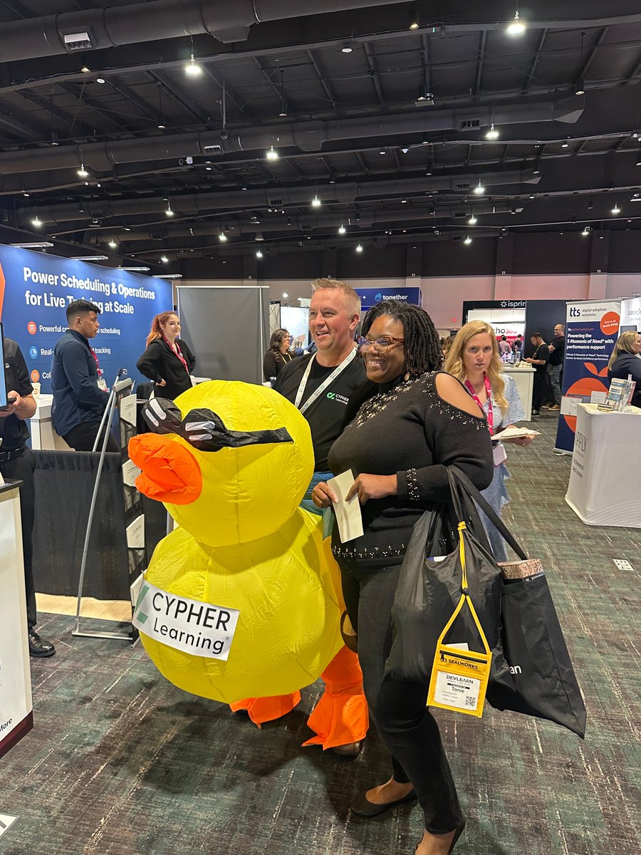 cypherlearning's tweet image. Day 2 at DevLearn is a GO! 🎉

We had an amazing Day 1. The fun continues today! The elusive Golden Duck is still hiding out there—find it for an extra special prize! 🦆✨

Find us at Booth 362 for demos, prizes, and connections!

#DevLearn #DevLearn2025 #LMS