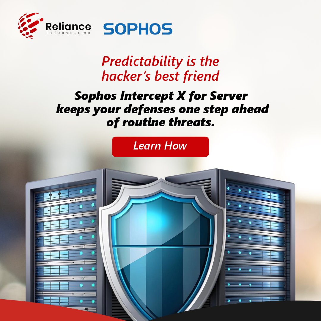 RelianceInfoSys's tweet image. Attackers exploit habits like reused credentials. Sophos Intercept X for Server blocks threats before they spread. Stay secure! Learn how &amp;gt;&amp;gt; reliance.systems/sophos-workloa…. #CyberSecurity #DataProtection #ServerSecurity #ITSecurity