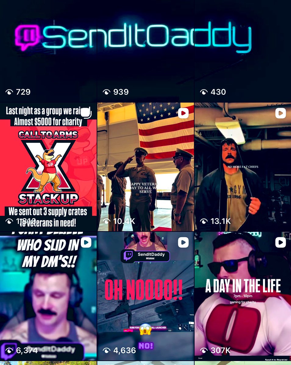 I don’t know what is going on with my Instagram right now but dudes…. We’re almost at half a million views this month…

instagram.com/senditdaddy_?i…