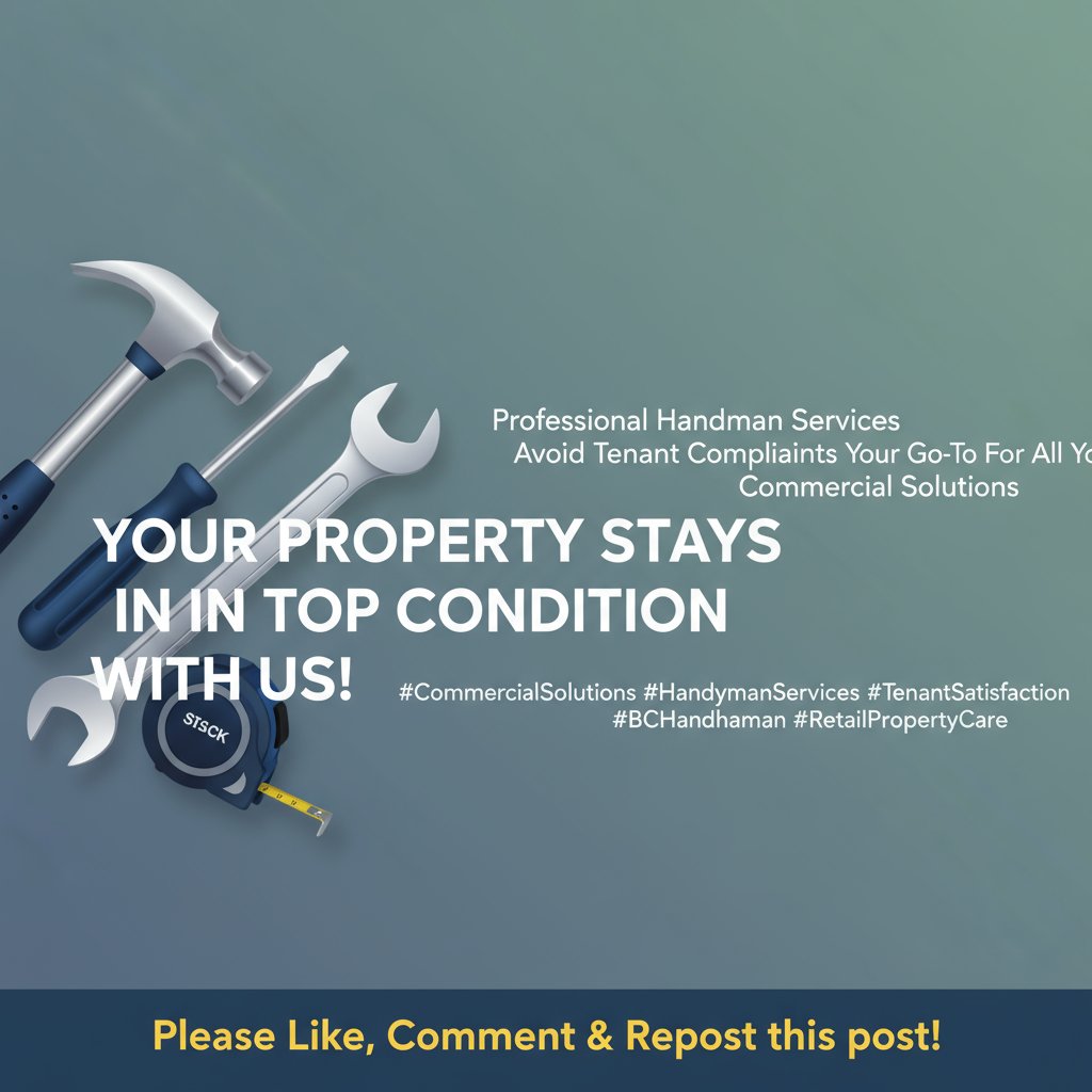 l_wrestoration's tweet image. Your property stays in top condition with us! We provide professional handyman services to help you avoid tenant complaints. We are your go-to for all your commercial solutions. #CommercialSolutions #HandymanServices #TenantSatisfaction #BCHandyman #RetailPropertyCare…