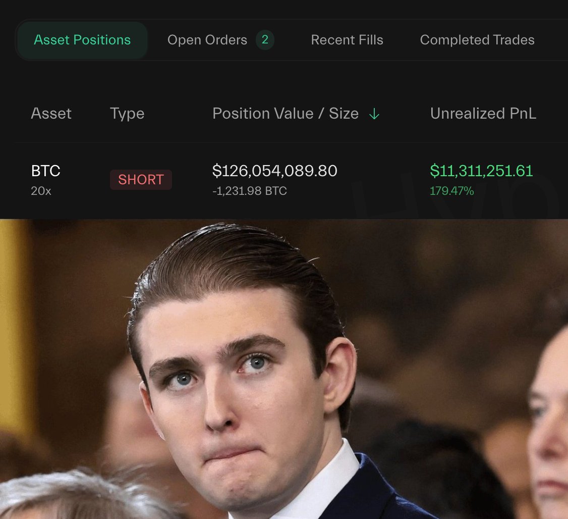 🚨 BREAKING

INSIDER SHORTED BITCOIN FOR $126 MILLION AHEAD OF TRUMP'S ANNOUNCEMENT TODAY.

THIS GUY WENT SHORT BEFORE EVERY MARKET CRASH AND ALREADY MADE $40 MILLION PROFIT.

WHAT’S GOING ON??