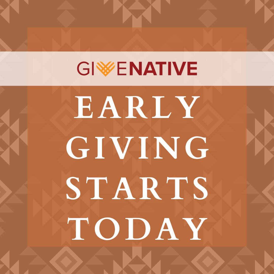native_ways's tweet image. 🌟 Early Giving for the 4th annual #GiveNative campaign is here!
Let’s uplift #NativeNonprofits creating change in their communities. Visit GiveNative.org to give early, spread the word &amp;amp; make this #GivingTuesday (Dec 2) the biggest one yet! 💪
#NativePhilanthropy