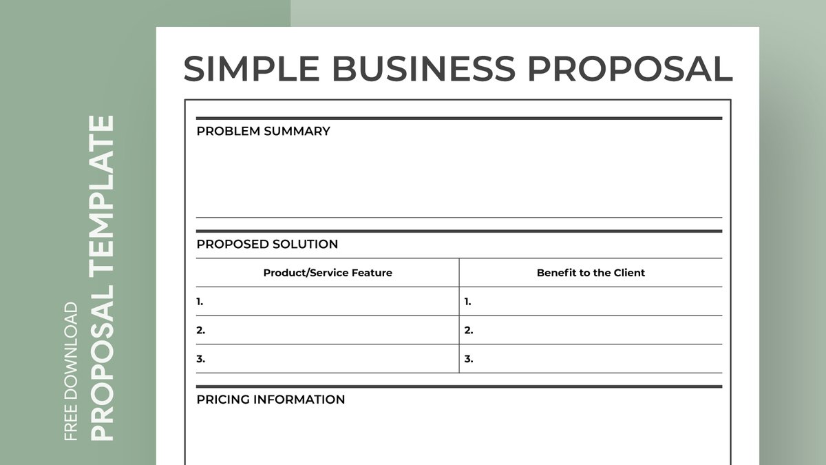 gdoc_io's tweet image. Simple Business Proposal Free Google Docs Template. Can be used free of charge for business, education, and personal use. 
Get free →   gdoc.io/proposal-templ…

#gdoc #googledocs #businessproposal #proposal #proposaltemplate #businessproposaltemplate #onepageproposal