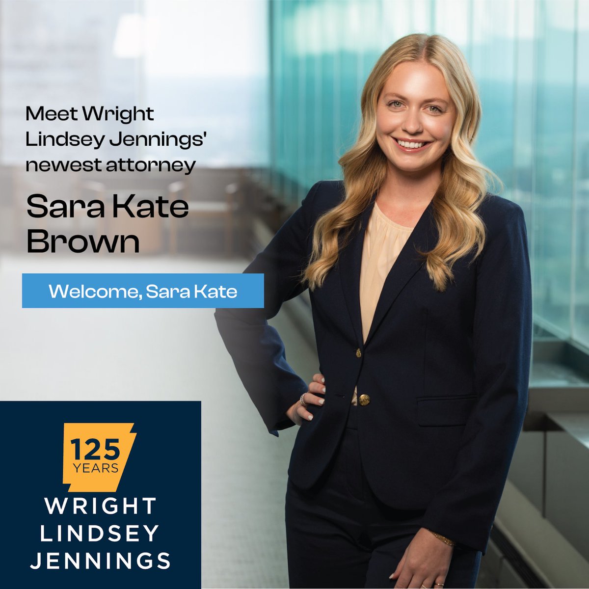 We’re excited to welcome Sara Kate Brown to the WLJ family! 🎉

Sara Kate joins WLJ as an associate, where her growing practice focuses on commercial litigation. Learn more about her at wlj.com/attorney/sara-…