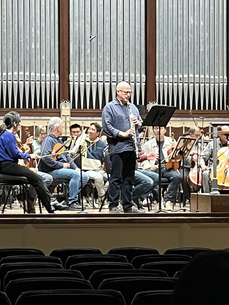 Rehearsing for the US premiere OF MY English horn concerto, Mad Song, with the Cleveland Orchestra, Tugan Sokhiev and Robert Walters …3 perfs tonight thru Saturday, Severance Hall…