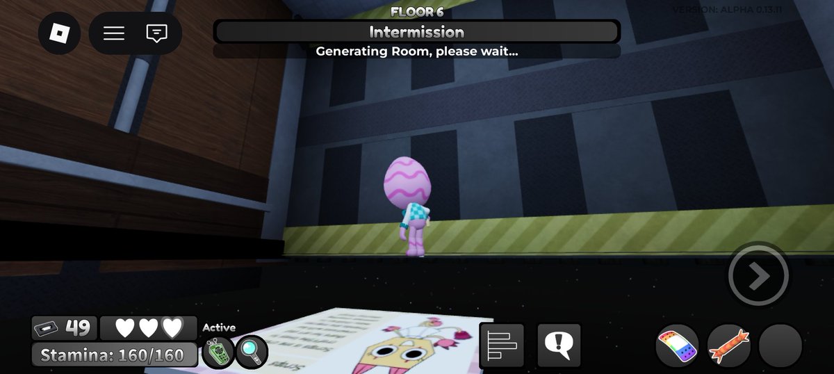 Why is she under the floor of the elevator