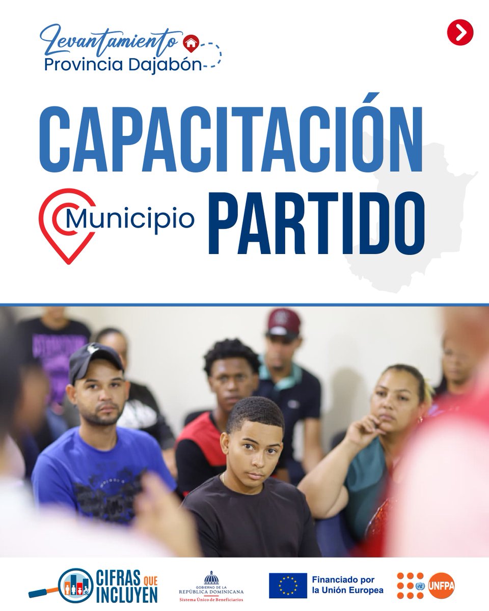 SiubenRD's tweet image. Estas jornadas están dirigidas a los entrevistadores y supervisores de campo, responsables de aplicar los instrumentos de recolección de información socioeconómica en los hogares dominicanos.  

@UNFPARD 
@unioneuropeard 

#CifrasQueIncluyen 
#DatosQueTransforman #SiubenRD