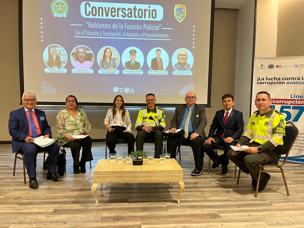 A esta hora Acoltés presente en Conversatorio "Hablemos de la Función Policial-DITRA" organizado por <a href="/TransitoPolicia/">Dirección de Tránsito y Transporte</a>  para exponer con los Directores Seccionales, las problemáticas  que afectan nuestras empresas asociadas y buscar soluciones efectivas. 
#DITRA