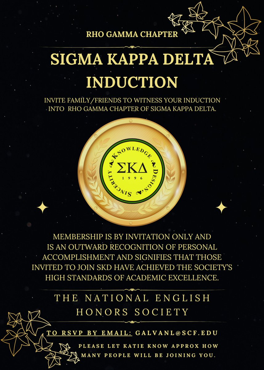 Congratulations to our Fall 2025 Sigma Kappa Delta inductees!  <a href="/SCFnow/">StateCollegeFlorida</a> <a href="/englishmatters/">English Matters</a> #SCFSKD #EnglishHonorSociety #SKD #SCF