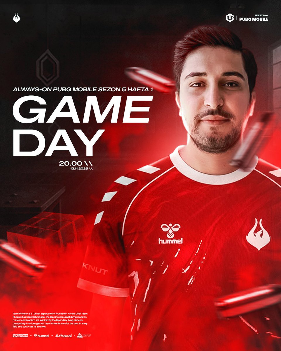 teamphoenixtr's tweet image. 🏆 Zafer İçin Drop Atıyoruz! 

Always On S5 - Hafta 1’de 20:00’de lobby’de buluşuyoruz 💪
Hedef belli, loot bizde, zafer bizde! 🔥

#PUBGMobile #AlwaysOn #PhoenixArmy