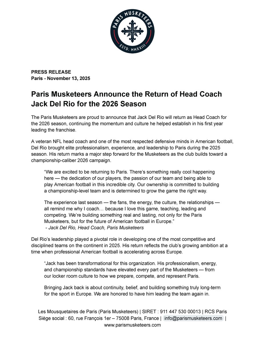 Paris Musketeers tweet media