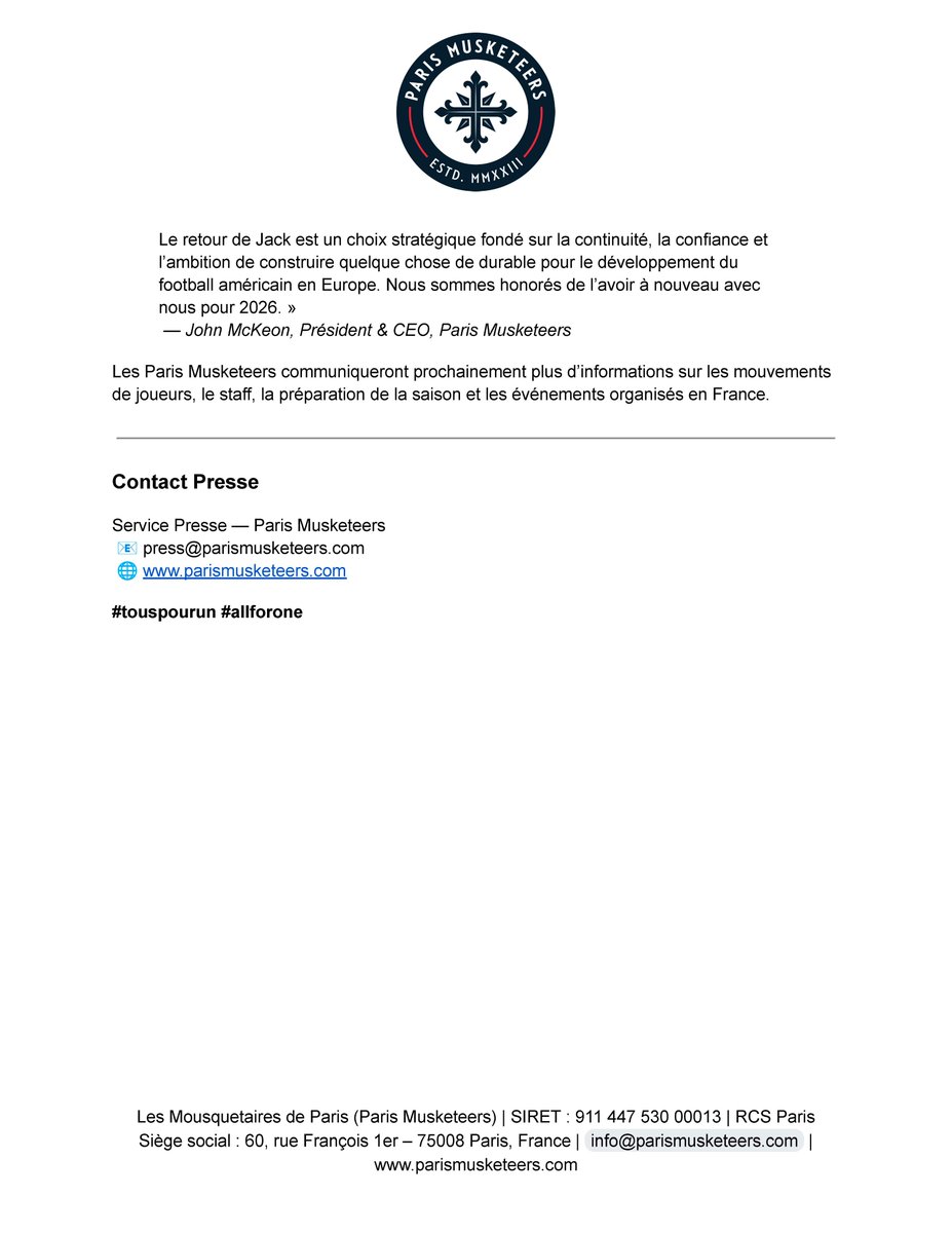 Paris Musketeers tweet media