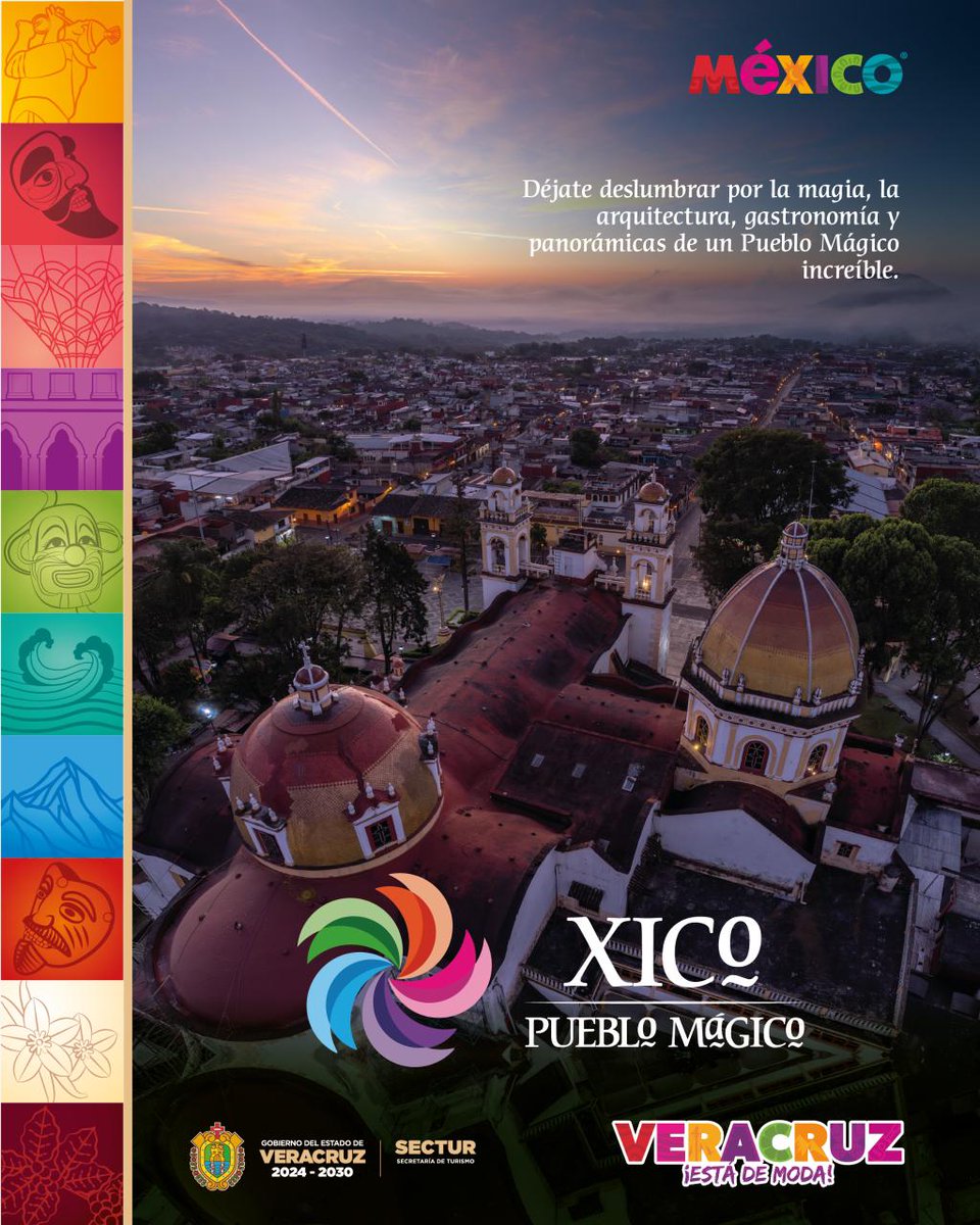 SECTUR_Veracruz's tweet image. ¡Vámonos a conocer el Pueblo Mágico de📍Xico!

Ubicado a 40 min. de Xalapa, recorrerlo es toda una experiencia 🤩.

Desde su exuberante naturaleza 🏞️ , hasta sus calles empedradas que invitan a admirar su arquitectura ⛪️ y disfrutar de un platillo típico.

#VeracruzEstáDeModa ✨