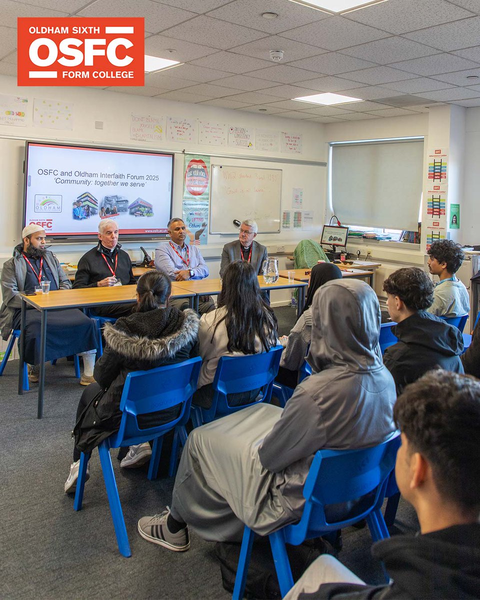 OSFC_Info's tweet image. As part of Interfaith Week we hosted our annual Interfaith Forum.

The Forum invited interesting debate &amp;amp; questions from students along this year&apos;s theme: &apos;Community: together we serve&apos;

Thank you Molana Akmal Hussain , Father Phil Sumner, Jit Kara &amp;amp; Daniel Burton for joining us.