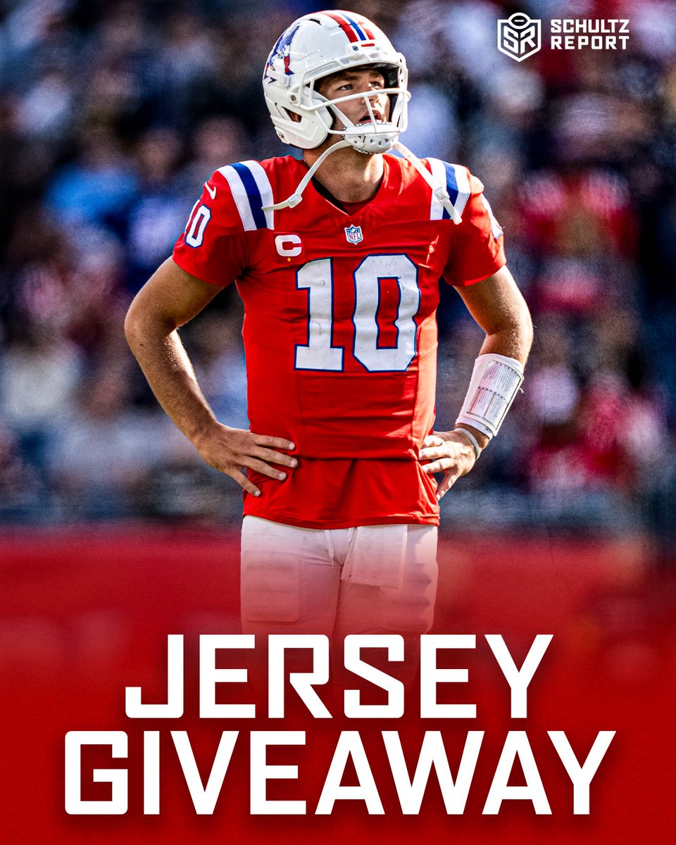 🔥 Jersey Giveaway! 🔥

I'm giving away an NFL jersey of your choice for every TD (passing/rushing) Drake Maye has on TNF.

Rules:
1. Follow <a href="/Schultz_Report/">Jordan Schultz</a> 
2. Like this post 
3. Reply with your team