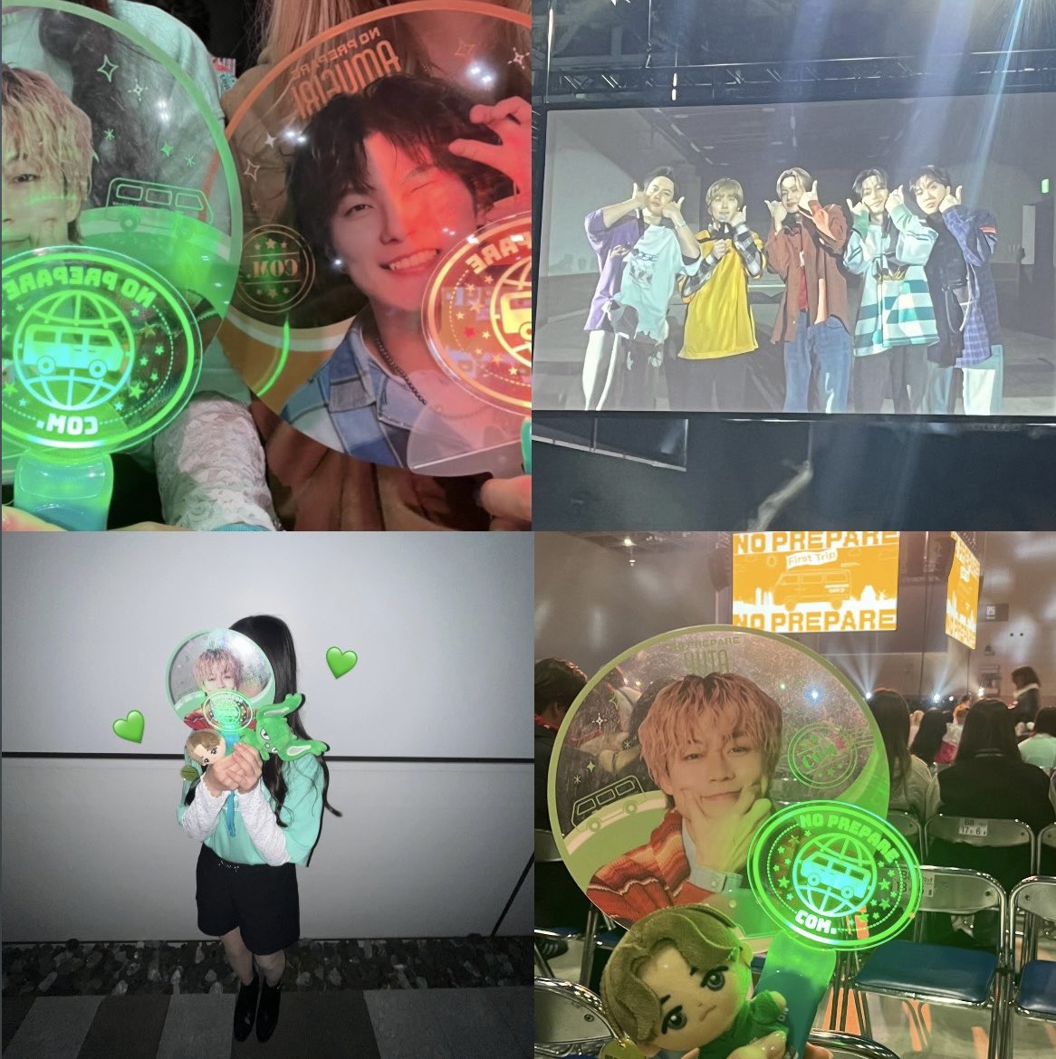 5_yut1a's tweet photo. NO PREPARE in 愛知💚🧡

全国ツアー完走お疲れ様！！
埋もれ席だったけど企画も楽しくて、聴きたい曲聴けて大満足💯‼️
最後の終わり方も感動（ ； ；）
Second tripも楽しみにしてるよ🥺♡
#ノンプリ愛知 #生ノンプリ #コムドット https://t.co/6sbAKzT3BN