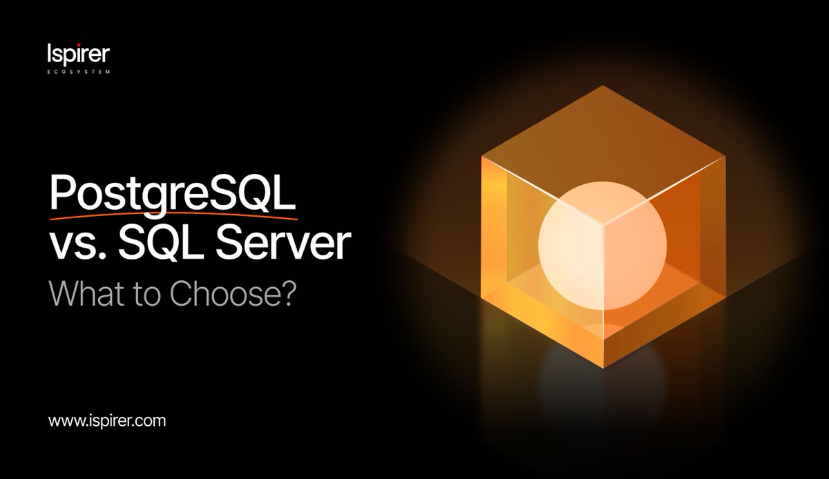 IspirerSystems's tweet image. Trying to decide between PostgreSQL and SQL Server? This choice goes beyond licensing costs. 🧾 Read the complete analysis: buff.ly/4YNEFba

#PostgreSQL #SQLServer #MSSQLServer #MicrosoftSQLServer #SQLWays #Ispirer #DatabaseMigration #Database