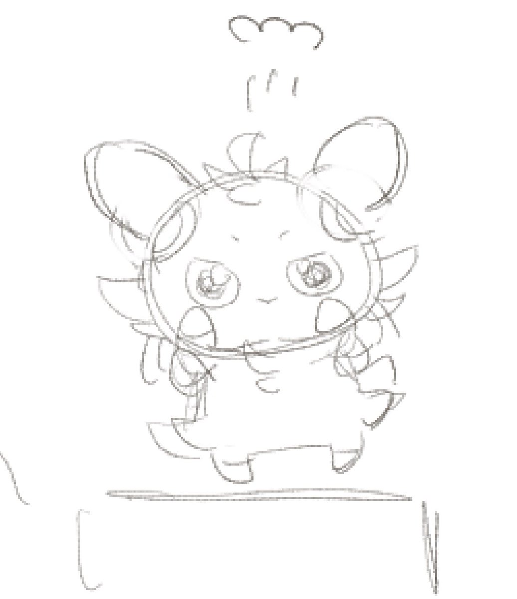 このこは 描きかけの ニャスパー