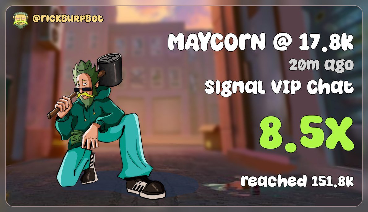 LikeMemeCo1r's tweet photo. #MAYCORN Keep your eyes on this market cap is climbing fast!
Don’t sell yet while the money’s still flowing in
It already hit X9 from my call and this isn’t the final form

Ca:DeyVejAbJV1xQ6a3D5diQiJVAa38wF1NeVnSJb5ipump

Channel call:https://t.co/7CWXb3hmAi https://t.co/7BIpY14vhS