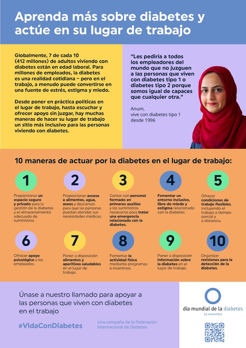 cristinatejerap's tweet photo. Hoy es el Día Mundial de la Diabetes.

537 millones de personas viven con ella… y la mayoría trabaja.

La diabetes NO limita.

Lo que limita es:
❌ no permitir descansos
❌ poner trabas
❌ estigmatizar
❌ no entender sus necesidades
Hagamos del trabajo un lugar seguro, humano e inclusivo.

💙 #DíaMundialDeLaDiabetes #VidaConDiabetes @SEDiabetes @sociedadSEEN @IntDiabetesFed #worldiabetesday @FEDE_Diabetes @DiabetesFerrol