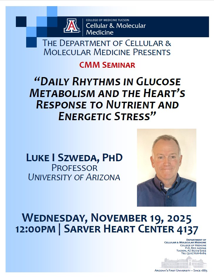 UArizona Dept of Cellular & Molecular Medicine tweet media