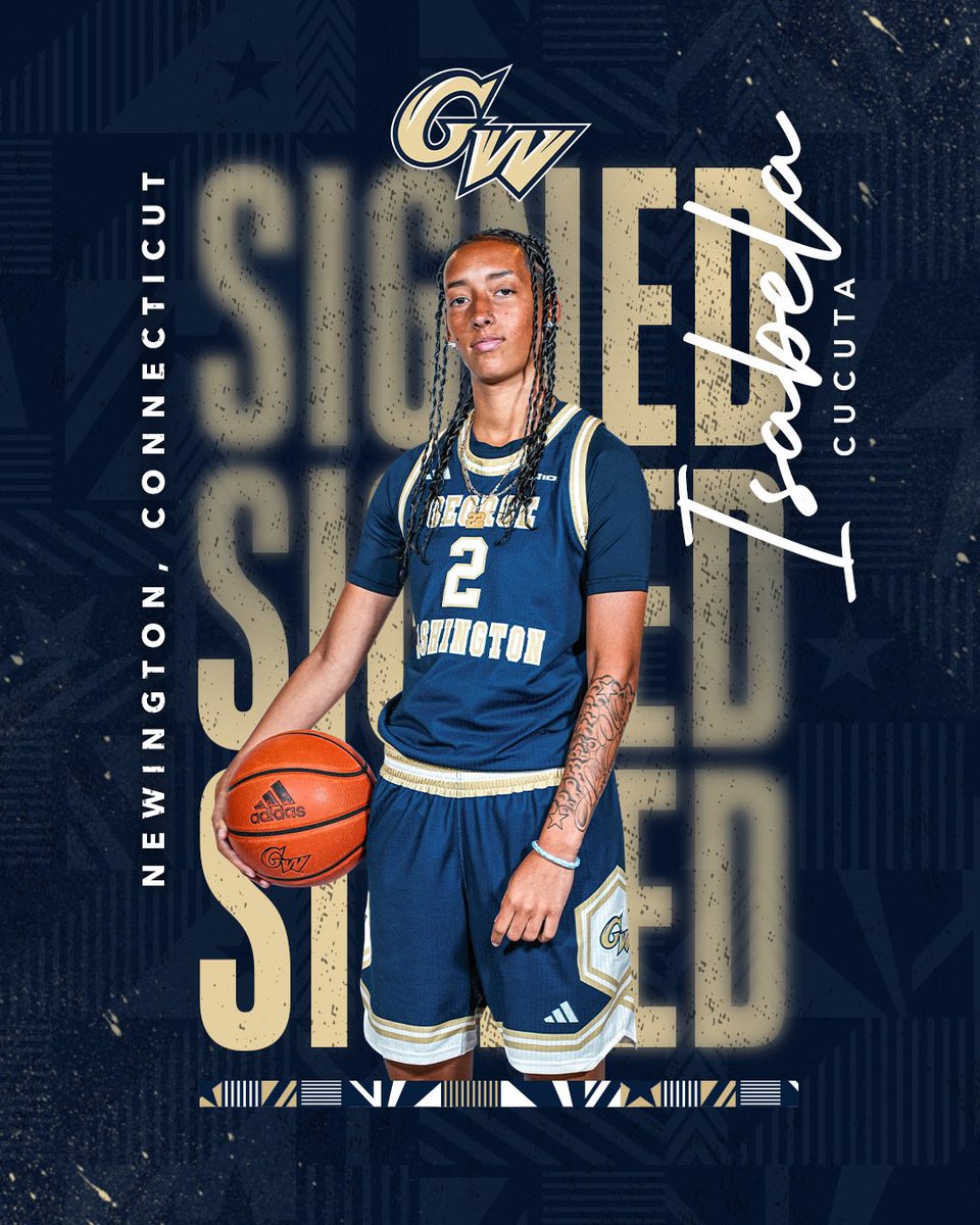 GW_WBB's tweet photo. 𝒮𝒾𝑔𝓃𝑒𝒹 ✍️

Welcome to GW, @bela_cucuta! #RaiseHigh | #WorkLikeAChampion https://t.co/LuqL8kAeye